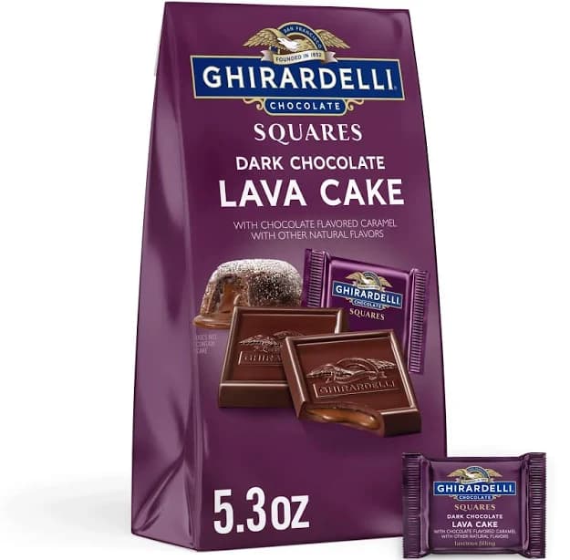 Ghirardelli Dark Chocolate Lava Cake Squares