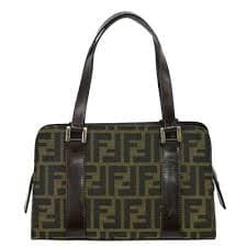 FENDI Zucca Canvas Tote Handbag Brown Gold Italy | eBay