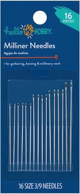 Hello Hobby Milliner Steel Hand-Sewing Needles