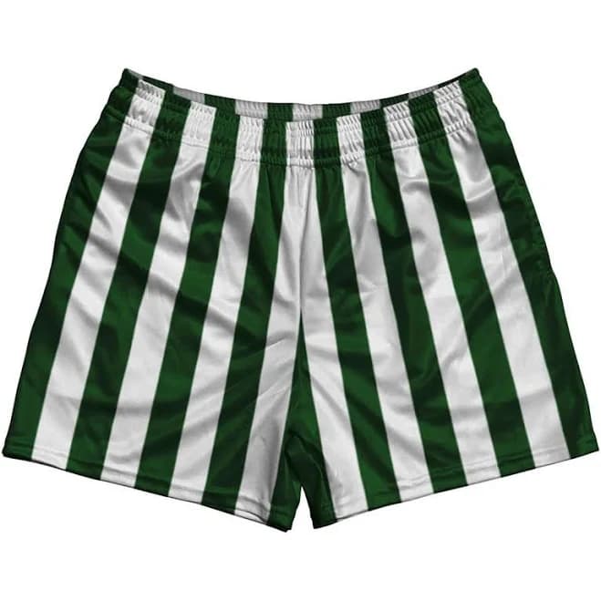 Ultras Vertical Stripe Rugby Gym Shorts with Pockets