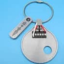 Raiders Hatch Key Keychain – 57mm Round Loop | Sci-Fi Inspired Gamer Gift | ARC Raiders