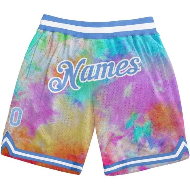 Custom Tie Dye Men's Basketball Shorts
