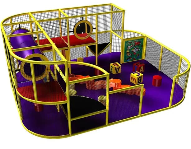 Indoor Playground Equipment GPS170 - Indoor Play System Size 8 ft. H x 16 ft. W x 20 ft.