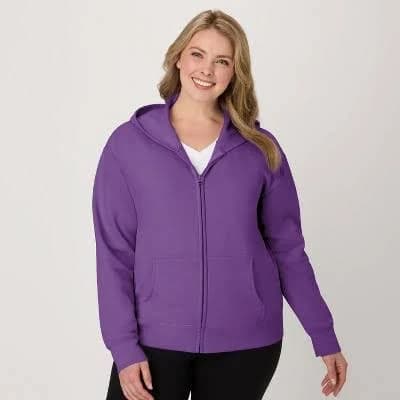 Hanes EcoSmart Women's Fleece Full-Zip Hoodie Sweatshirt