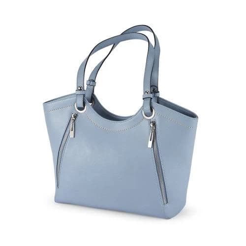 Northstyle Leather Zip Accent Tote Bag