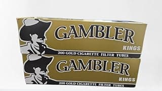 Generic glamber gold king size cigarette filter tubes,200ct/box,pack of 2, white