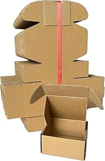 Shipping Boxes Corrugated Cardboard Mailer Boxes Literature Mailer for Packaging Small Business Craft Gifts Giving Products (Brown, 4x4x2)