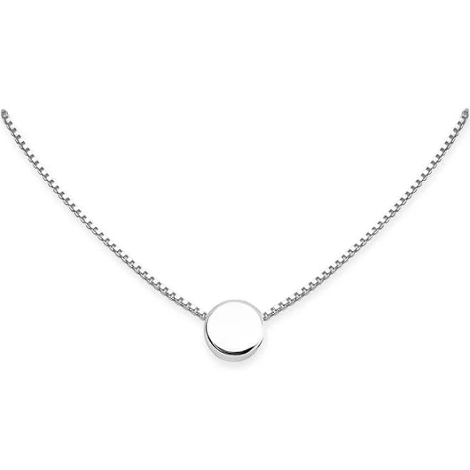 Tiny Disc Choker Necklace