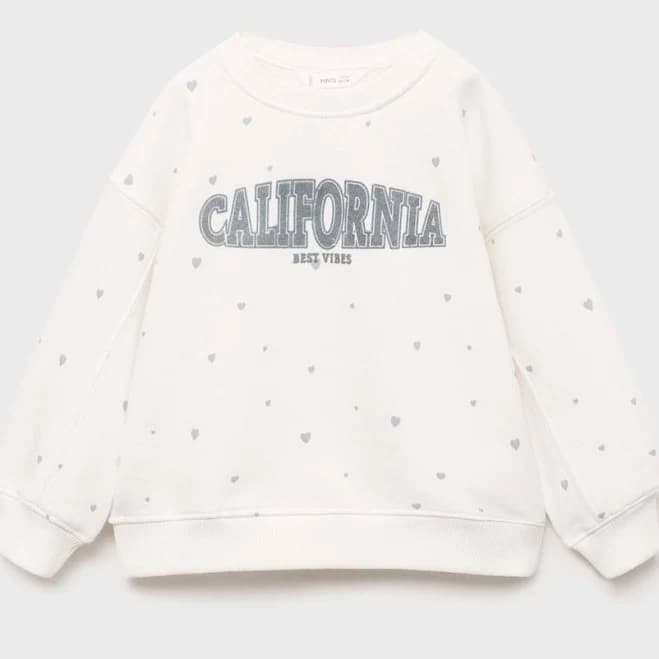 MANGO Baby Hearts Sweatshirt
