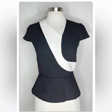 Roland Mouret | Tops | Roland Mouret Crepe Peplum Top Size 2 | Poshmark