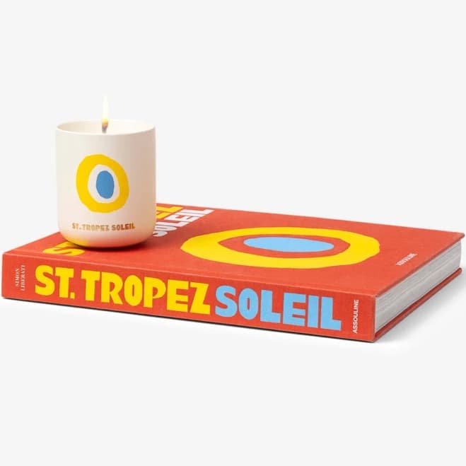 St. Tropez Soleil - Candle and Book Gift Set - Luxury Holiday Gifts - Coffee Table Books - Assouline
