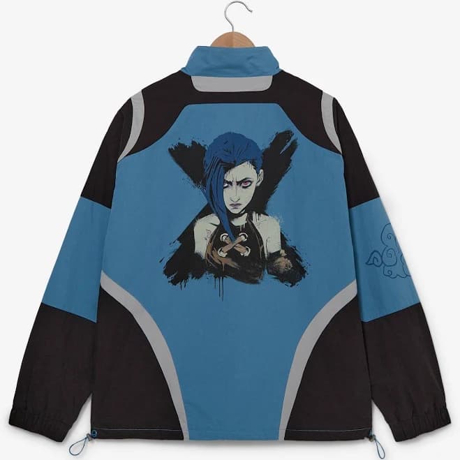Arcane Jinx Color Block Windbreaker