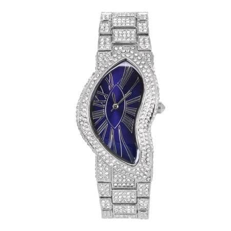Ice Star Men's Asymmetrical Iced-Out Quartz Watch