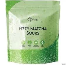 Sipology Fizzy Matcha Sours Strawberry 15 Stick Pack, Sparkling Beverage Mix