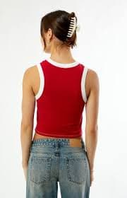 WILD COLLECTIVE x Pacsun University of Oklahoma Sooners Cropped Tank Top | PacSun