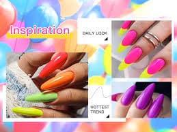 Amazon.com: MTSSII Neon Gel Nail Polish Set, 12 Colors Hot Pink Orange Yellow Green Blue Red Purple Spring Summer Nail Polish Set Fluorescent Gel Nail Kit for Home DIY Manicure Nail Salon :