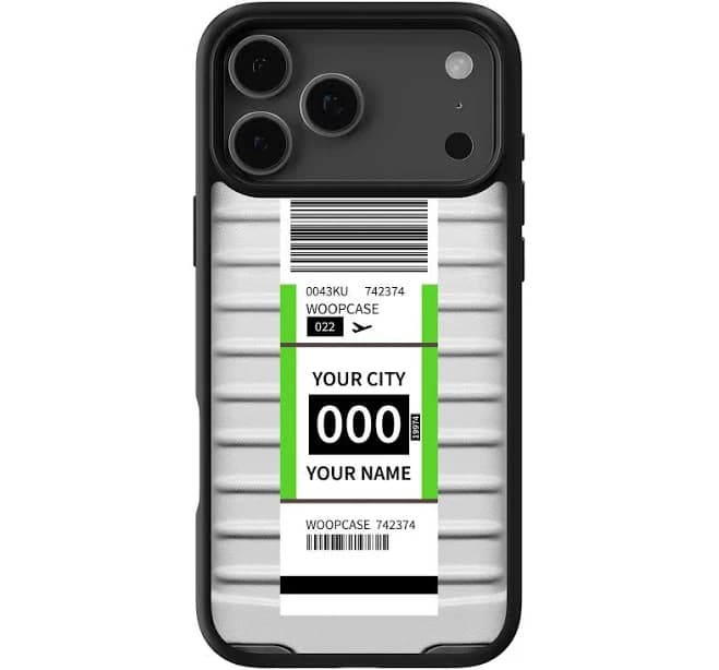 Luggage Tag Personalized Phone Case for iPhone 17 Pro Max