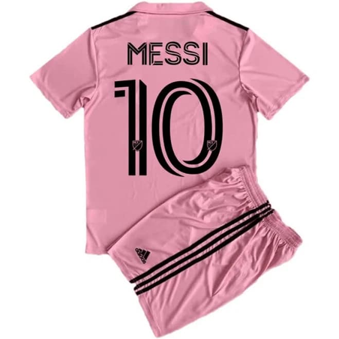Adidas Matching Sets | Messi #10 Inter Miami Cf Youth Home Jersey + Shorts Kit Pink | Color: Pink | Size: 24 | Beautyshop360's Closet