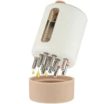 Microcurrent Head Scalp Massage Comb Head Scratcher LED Light Vibration 6ml Serum Oil Applicator Hair Growth Waterproof