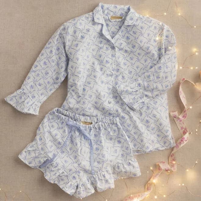 Loveshackfancy Floral Trellis Sateen Pajama