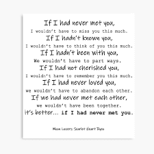 If we had never met..." Greeting Card for Sale by jordan804 | Redbubble