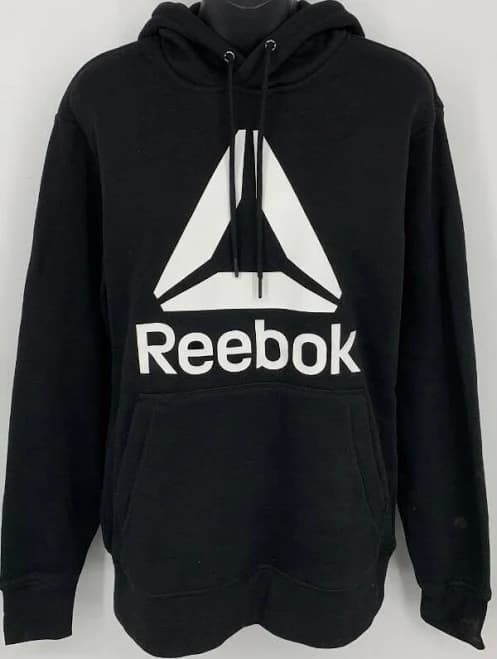 Reebok Men's and Big Men's Big Logo Fleece Hoodie Sweatshirt