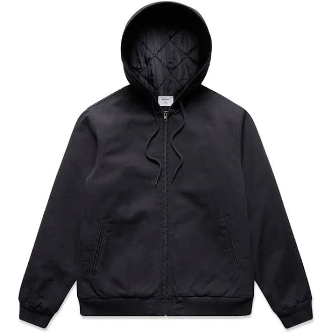 Canvas Bomber Hood Jacket