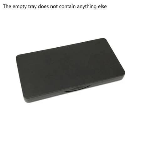Warmfupalace Rectangular Matte Black Magnetic Makeup Case, Refillable Empty Palette for Eyeshadow Lipstick Blush, Portable Travel Cosmetic Storage