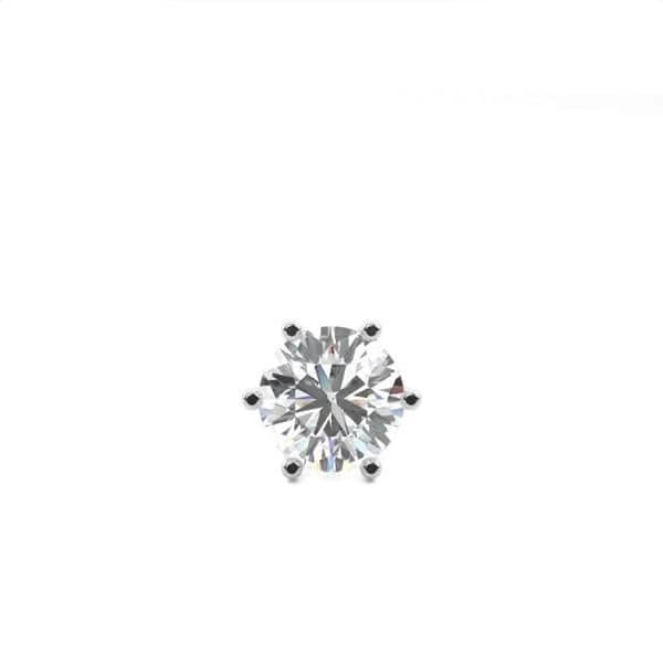 Men's 925 Silver Lab Grown Diamond Earrings