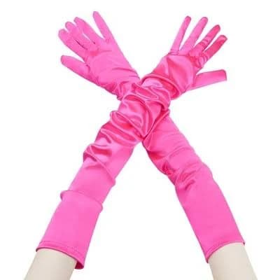 Inspire Chic Women's Extra Long Satin Gloves