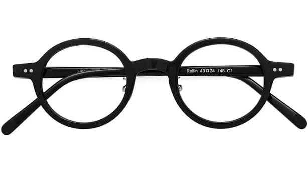 Narrow Retro-Vintage Low Bridge Fit Round Eyeglasses