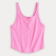 Juniors' SO® Scoop Neck Drapey Ribbed Tank Top