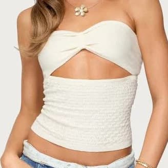 Edikted Women's Strapless Cutout Top