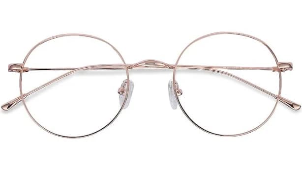 Eyebuydirect Dapper Large Fit Round Full-Rim Metal Eyeglasses