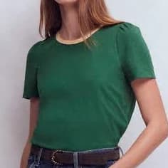 Boden Women's Metallic Trim T-Shirt