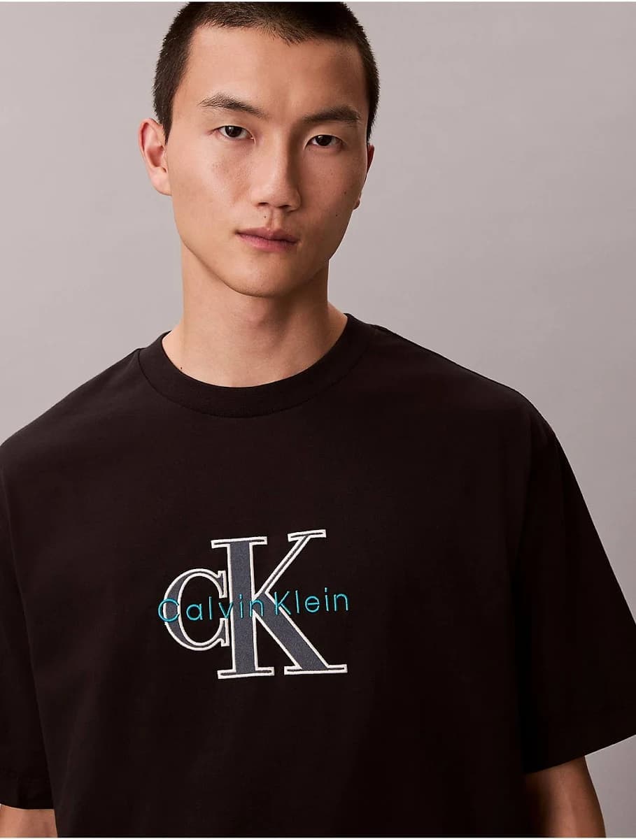 Calvin Klein Men's Monologo Relaxed Cotton T-Shirt
