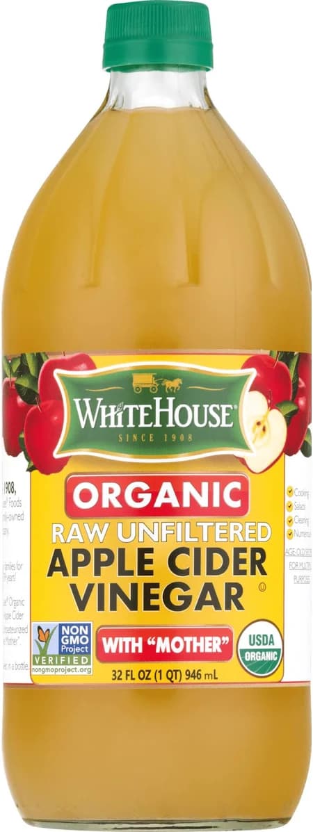 White House Organic Apple Cider Vinegar Raw Unfiltered