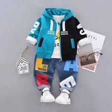 Conjunto de roupas de primavera e outono para meninos meninas primavera e outono lazer conjunto de três peças roupas infantis e pequenas - AliExpress