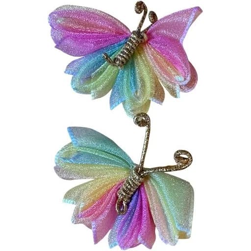 Tulle Butterfly Bow Clips
