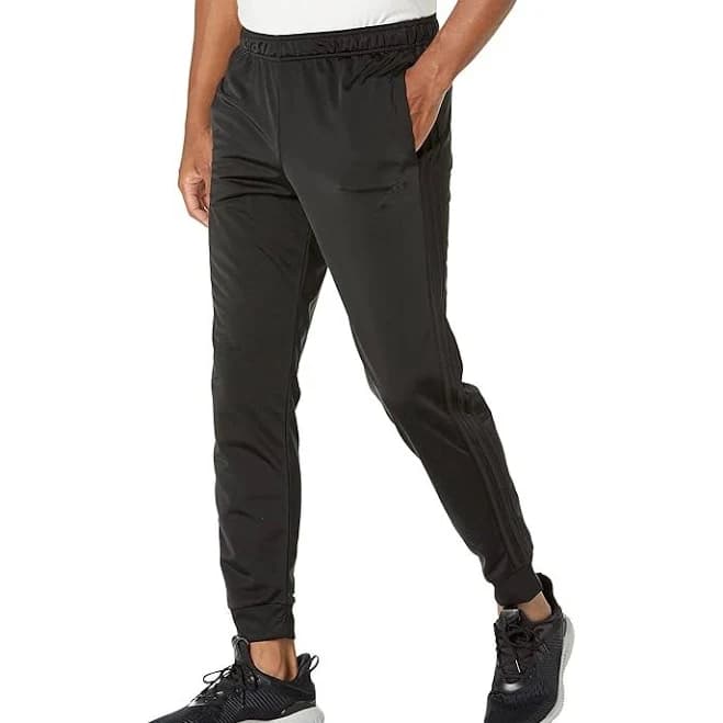 adidas Men's Essentials Warm-Up Tapered 3-Stripes Track Pants