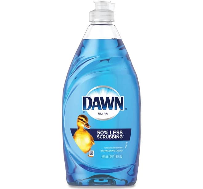 Dawn Ultra Liquid Dish Detergent, Original Scent, 18 oz Pour Bottle, 10/Carton (09403)