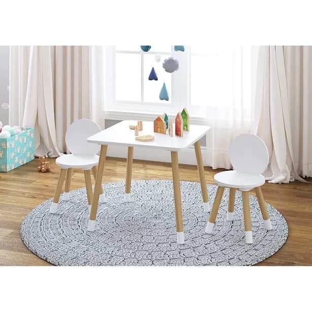 Utex Kids Table with 2 Chairs Set for Toddlers