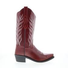 Old West Womens Western Black Leather Cowboy Boots 8.5 B - Walmart.com