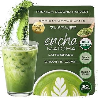 Matcha Powder Barista Grade Latte Organic Matcha Powder – 100% Japanese Matcha Green Tea Powder for Lattes & Everyday Culinary Recipes, Smooth Milk-Friendly Blend, Unsweetened, 60g / 2.12 oz