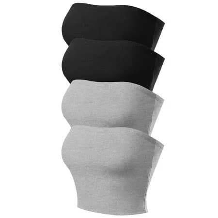 Made by Olivia Women's Strapless Tube Top Pack