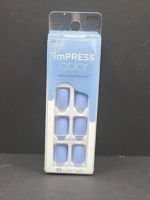 imPRESS Color Press On Nails - No Glue Needed - 30 Count Pink - Short
