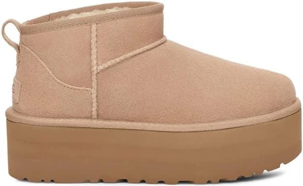 Ugg Classic Ultra Mini Platform Boot In Sand - Size 7