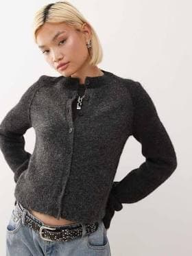 Weekday Wool Blend Fitted Cardigan