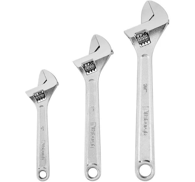 Pittsburgh Adjustable Wrench Set 3 Piece