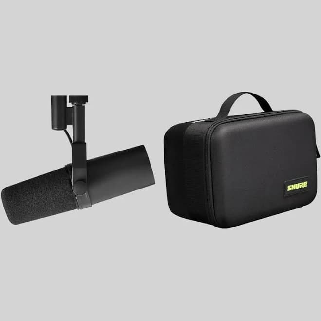 Shure Bundles SM7BLWCASE SM7B Vocal Microphone and Gator Carry Case